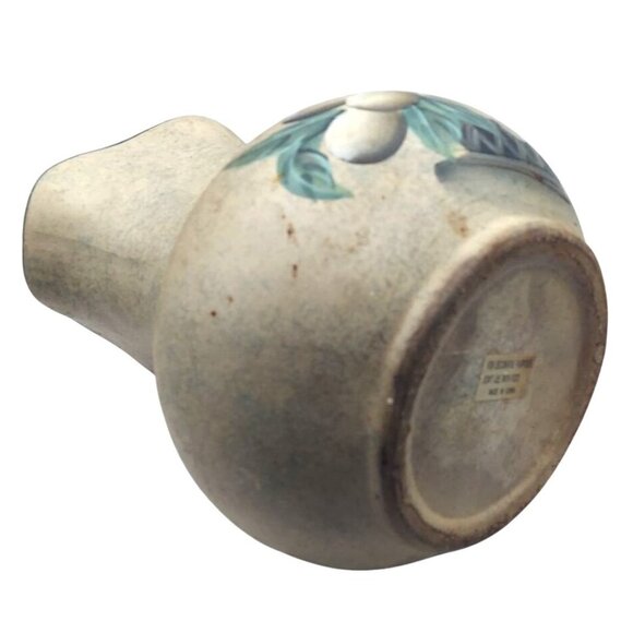 Vintage Hand Painted Fruit Basket Rustic Ceramic Decorative Pitcher Jug - Picture 5 of 7